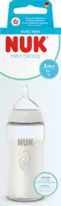 NUK Babyflasche aus Glas First Choice weiß, ab 3 Monaten, 240 ml, 1 St