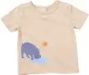 Bild 1 von ALANA T-Shirt mit Nilpferd-Muster, beige, Gr. 86, 1 St
