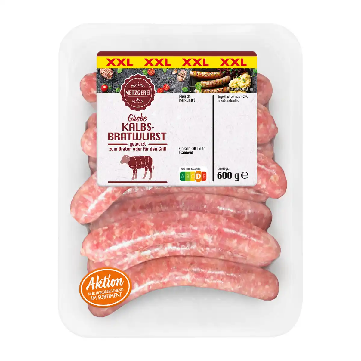 Bild 1 von Kalbs-Bratwurst XXL