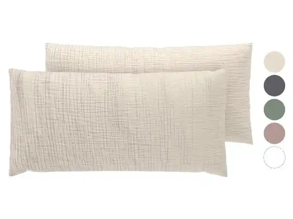 Bild 3 von LIVARNO® Musselin-Kissenbezüge, 2 Stück, 40 x 80 cm