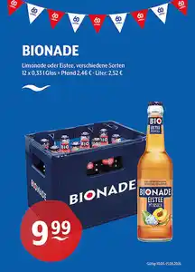 BIONADE Limonade oder Eistee verschiedene Sorten