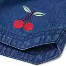 Bild 2 von ALANA Jeansshorts mit Kirsch-Stickerei, blau, Gr. 98, 1 St