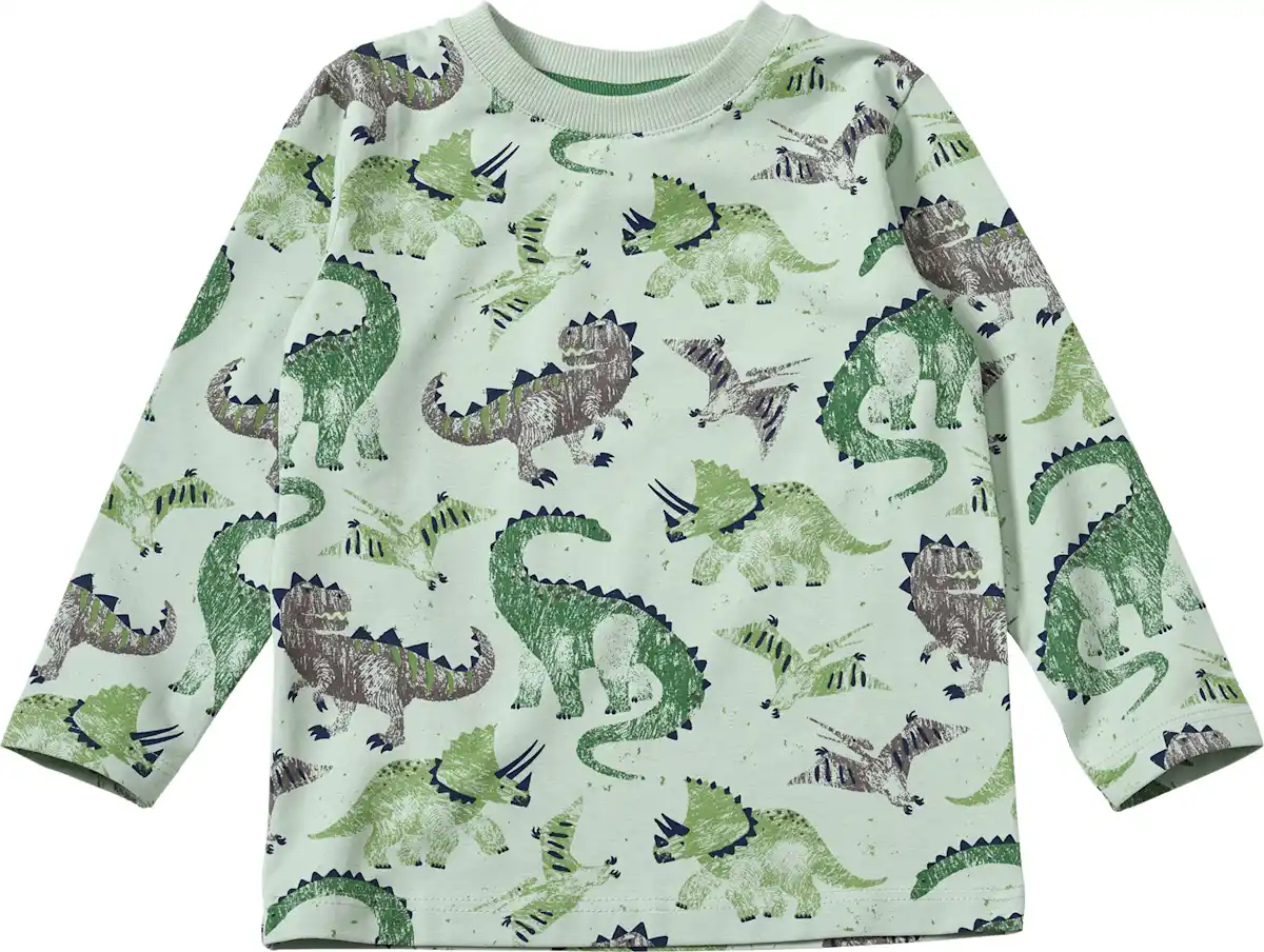 Bild 1 von ALANA Langarmshirt Pro Climate mit Dino-Muster, grün, Gr. 110, 1 St