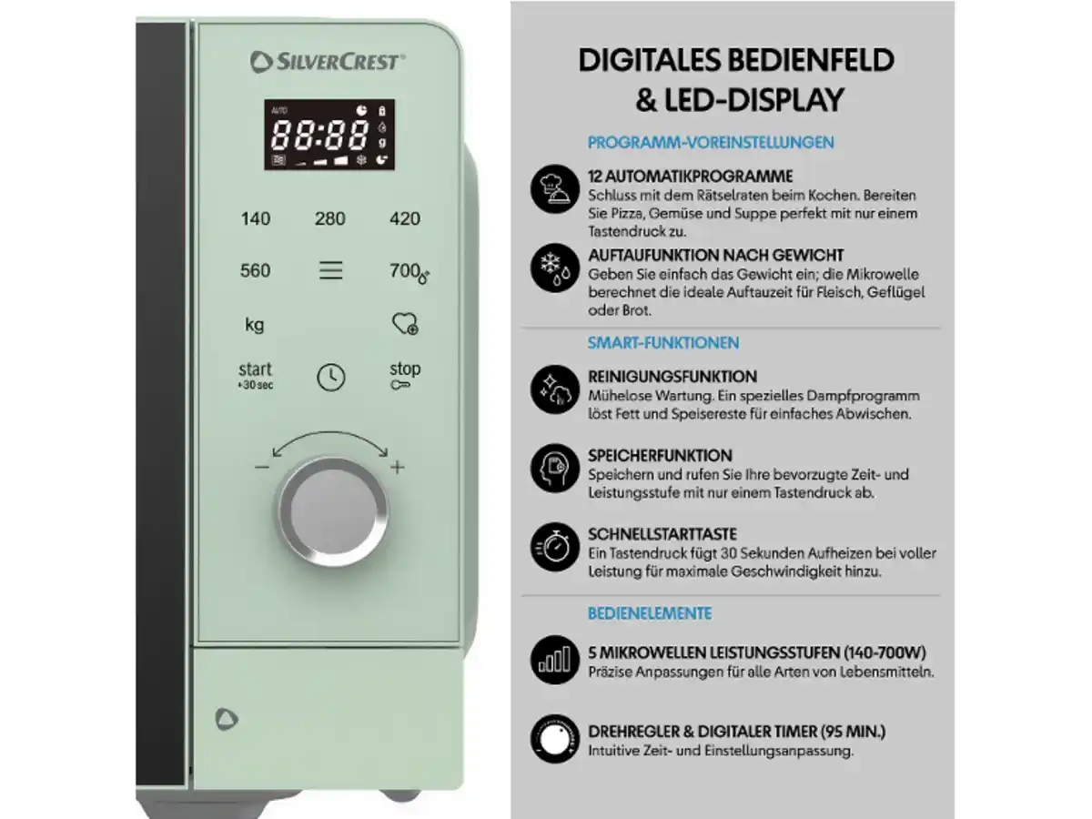Bild 2 von SILVERCREST® Mikrowelle »SMWC 700 D2«""