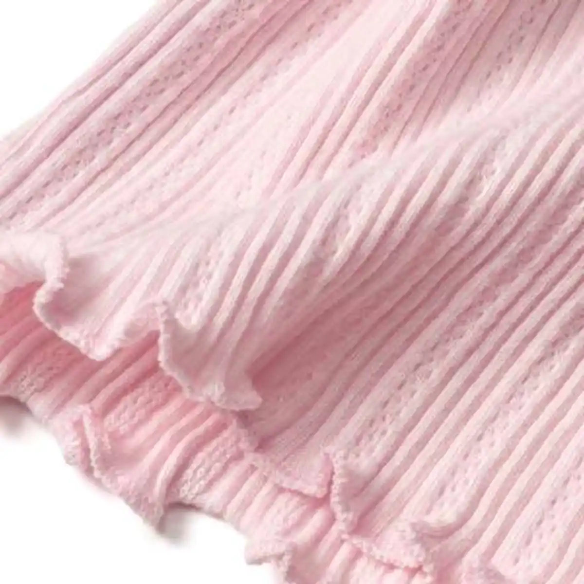 Bild 2 von ALANA T-Shirt mit Ripp-Struktur & Rüschen, rosa, Gr. 104, 1 St
