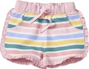 ALANA Shorts mit Streifen-Muster & Rüschen, rosa, Gr. 80, 1 St