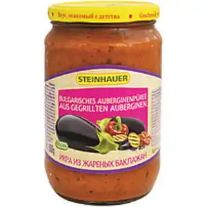 Bulgarische Auberginenpueree aus gegrillten Auberginen