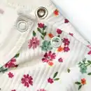 Bild 2 von ALANA Langarmshirt mit Ripp-Struktur & Blumen-Muster, weiß, Gr. 128, 1 St