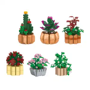 TOYLINO Klemmbausteine Mini-Pflanzenset
