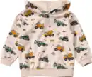 Bild 1 von ALANA Sweatshirt mit Kapuze & Baustellen-Muster, beige, Gr. 104, 1 St