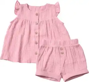 ALANA Set mit Tunika und Shorts aus Musselin, rosa, Gr. 104, 1 St