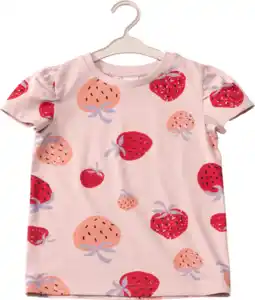 ALANA T-Shirt mit Erdbeer-Muster, rosa, Gr. 104, 1 St