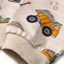 Bild 3 von ALANA Sweatshirt mit Kapuze & Baustellen-Muster, beige, Gr. 104, 1 St