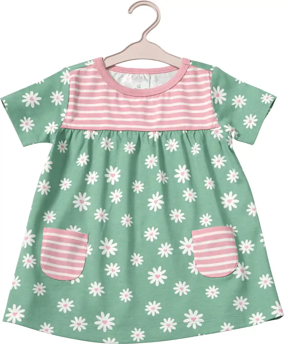 Bild 1 von ALANA Tunika mit Blumen-Muster, grün & rosa, Gr. 104, 1 St