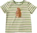 Bild 1 von ALANA T-Shirt mit Erdmännchen-Motiv & Ringel-Muster, grün, Gr. 98, 1 St