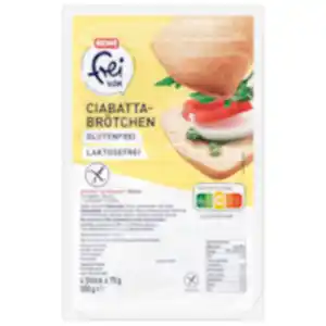 REWE frei von – Ciabatta-Brötchen Glutenfrei*, Laktosefrei*