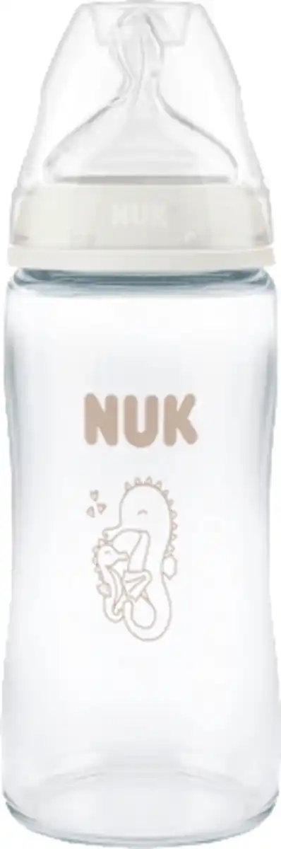 Bild 2 von NUK Babyflasche aus Glas First Choice weiß, ab 3 Monaten, 240 ml, 1 St