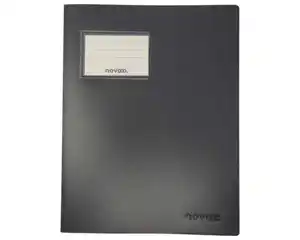 novooo Schnellhefter A4 mit Tasche PP, schwarz
