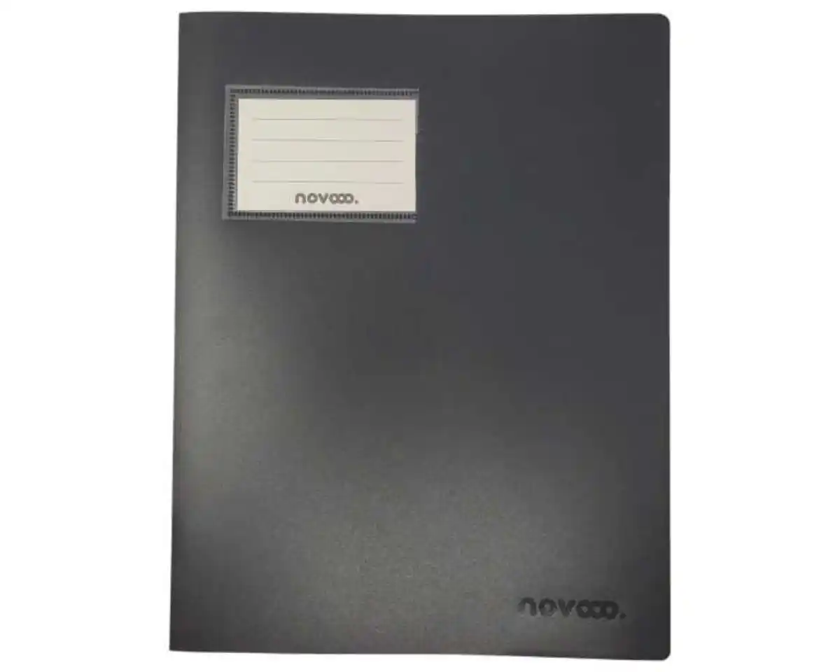 Bild 1 von novooo Schnellhefter A4 mit Tasche PP, schwarz