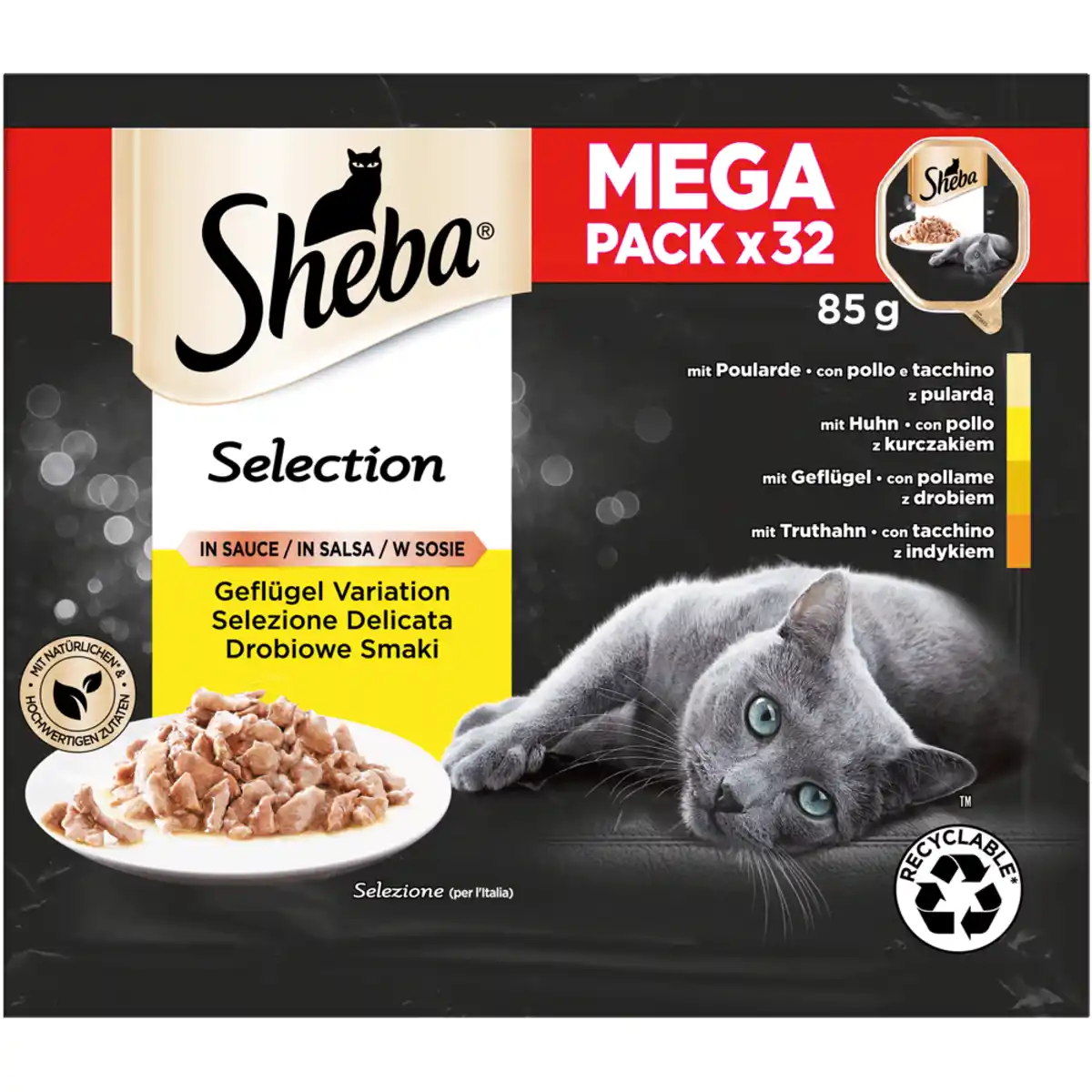 Bild 4 von Schale Mega Pack Selection in Sauce Geflügel Variation 32 x 85g