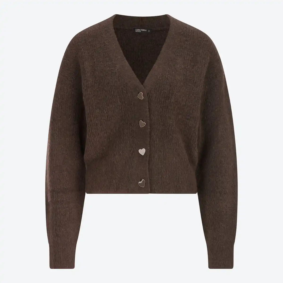 Bild 3 von Damen-Cardigan mit Herzknöpfen