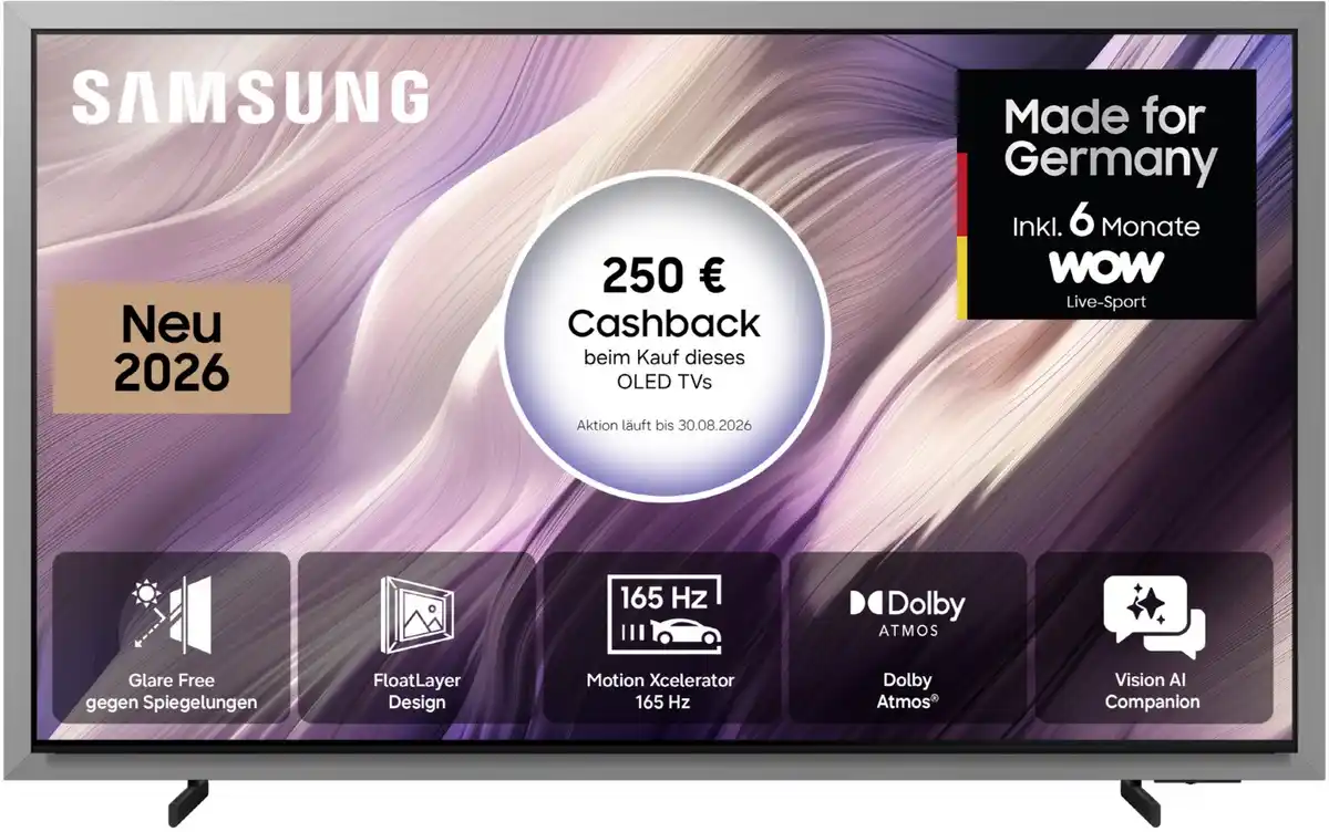Bild 1 von GQ55S99HAT 138 cm (55") OLED Vision AI Smart TV, 4K Ultra HD, 120 Hz, Sprachsteuerung