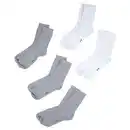 Bild 1 von UP2FASHION BASICS Damen und Herren Socken 5er-Pack, Grau/Weiß, 35/38