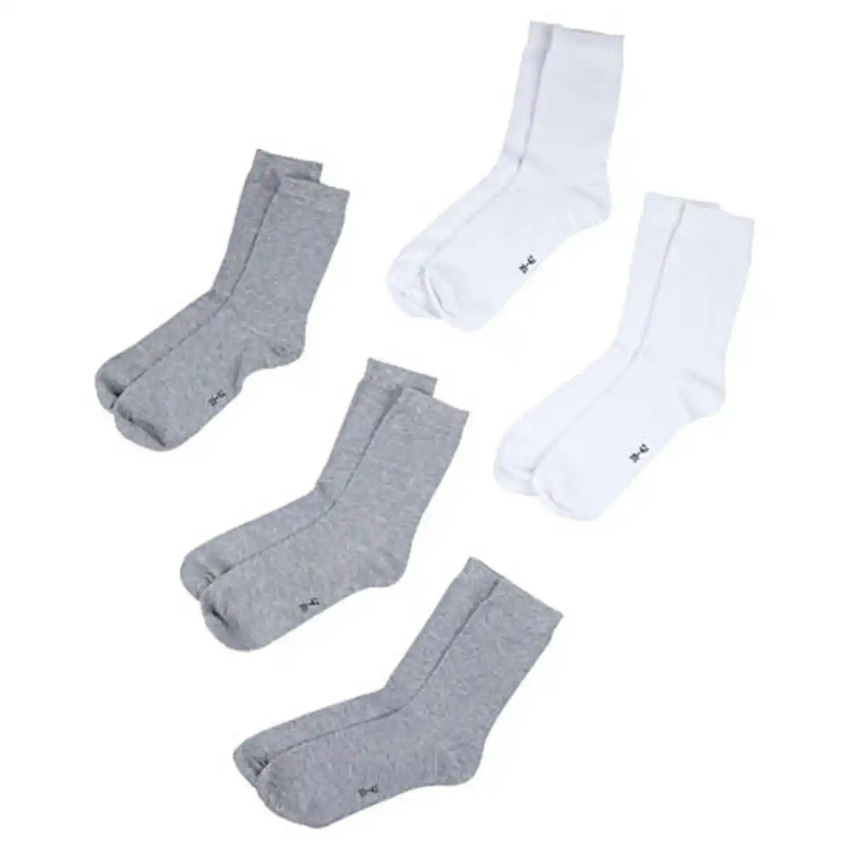 Bild 1 von UP2FASHION BASICS Damen und Herren Socken 5er-Pack, Grau/Weiß, 35/38