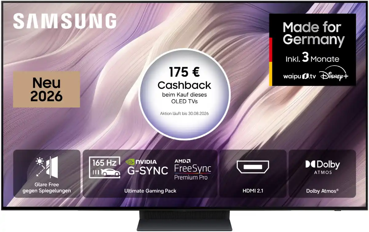 Bild 1 von GQ48S95HAE 120 cm (48") OLED Vision AI Smart TV graphitschwarz, 4K Ultra HD, 120 Hz, Sprachsteuerung