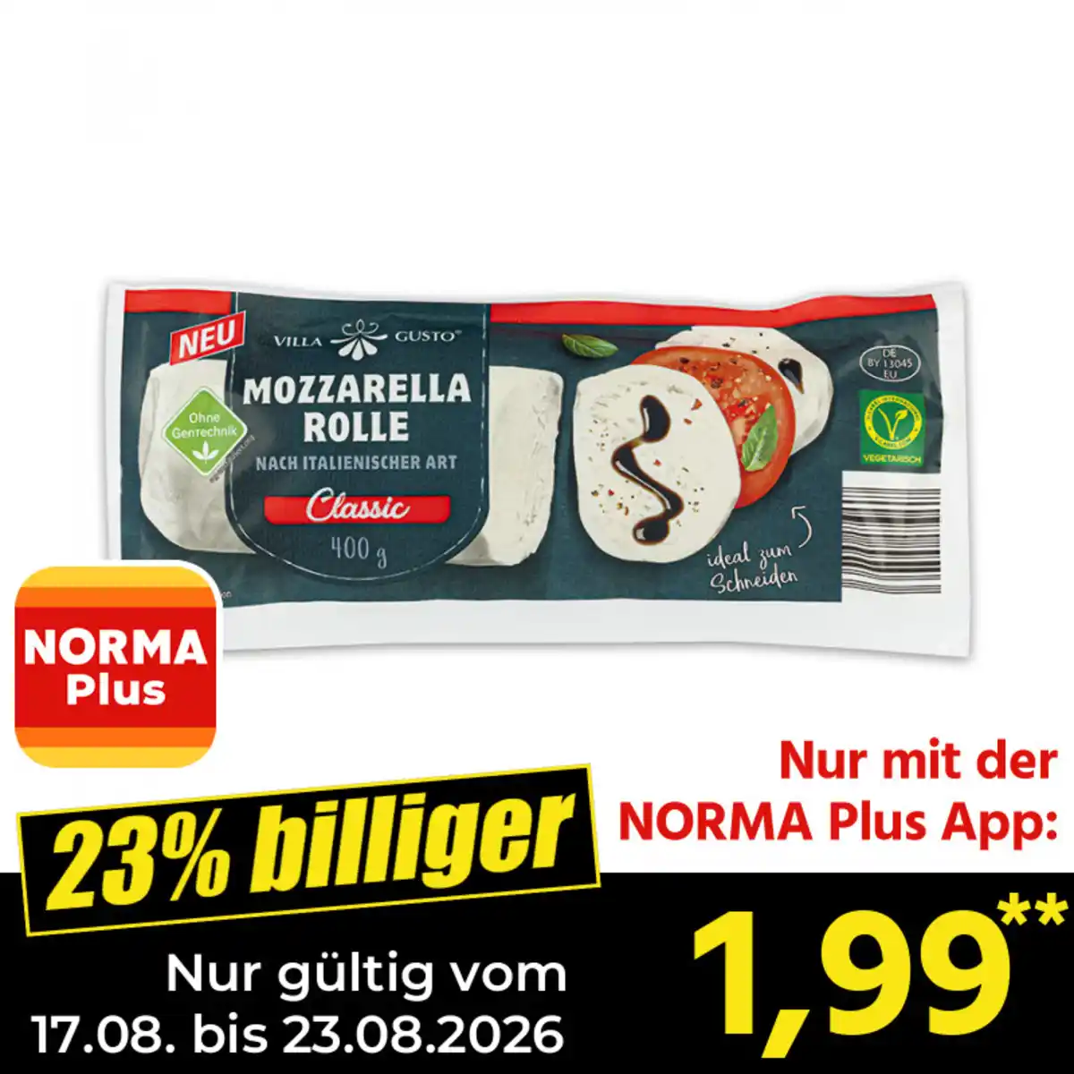 Bild 1 von Villa Gusto Mozzarella Rolle