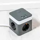 Bild 1 von Powertec Electric 3-Wege-Schuko-Steckdosentower