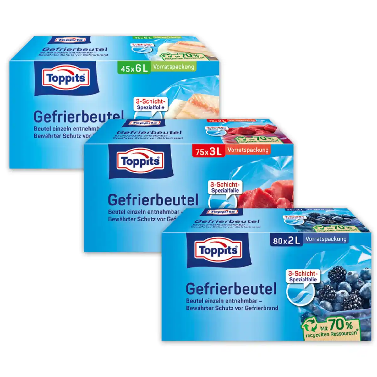 Bild 1 von Toppits Gefrierbeutel