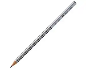 Faber Castell Bleistift Grip 2001 H, silber
