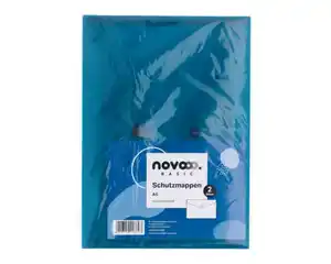 novooo Schutzmappe A5 mit Druckknopf, 2 Stück