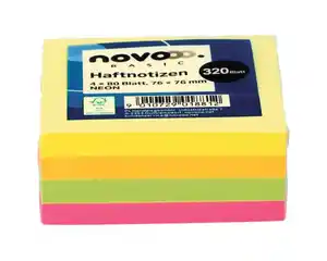 novooo Haftnotizen neon, 320 Blatt