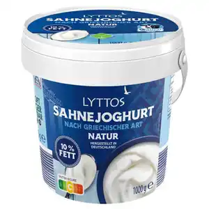 LYTTOS Sahnejoghurt griechischer Art 1 kg, 10 % Fett