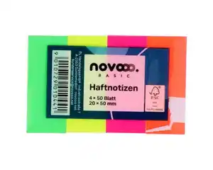 novooo Haftnotizen 4 x, 50 Blatt