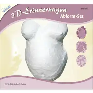 3D Erinnerungs Gips Set - Babybauch