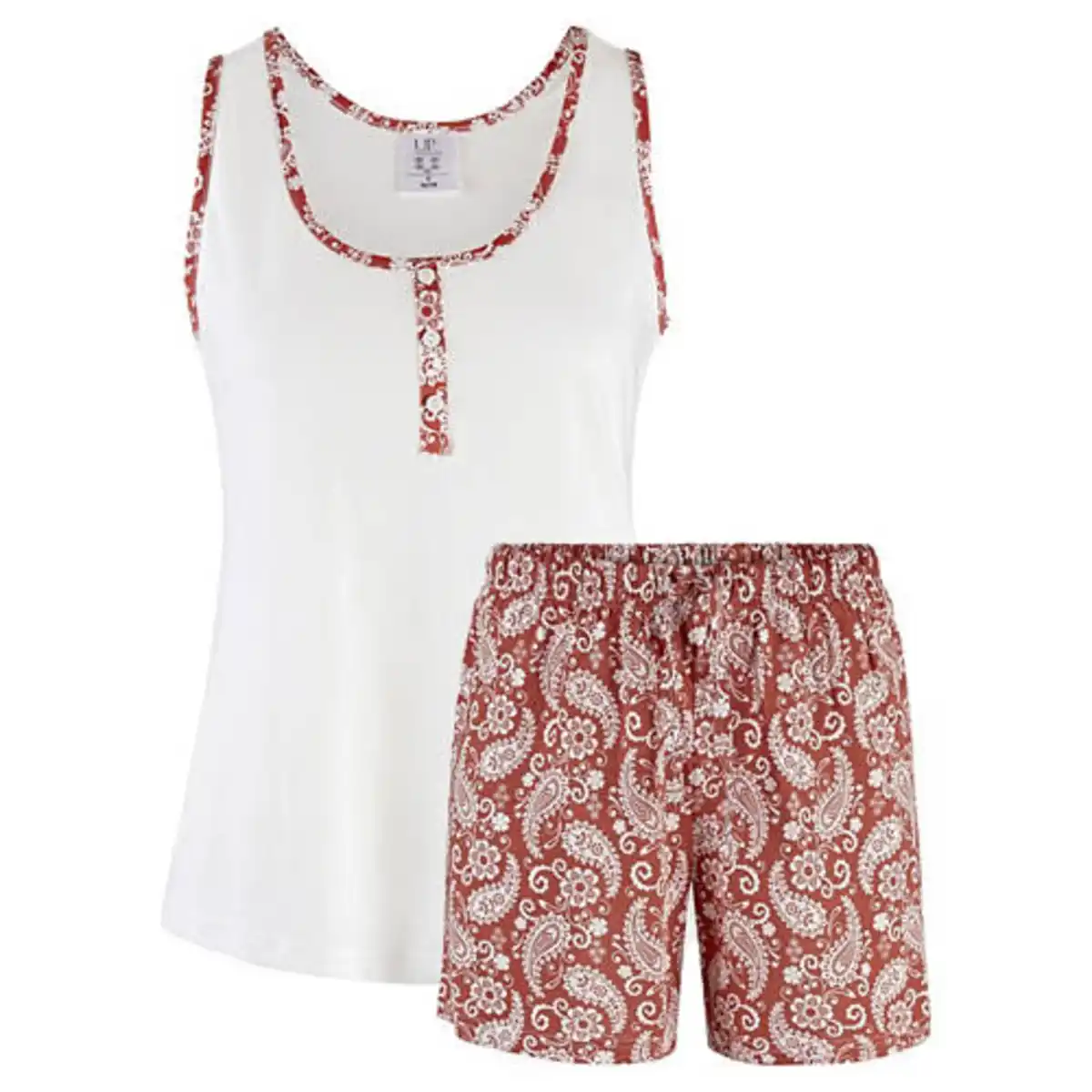 Bild 1 von UP2FASHION WOMEN Damen Pyjama, Weiß, S 36/38
