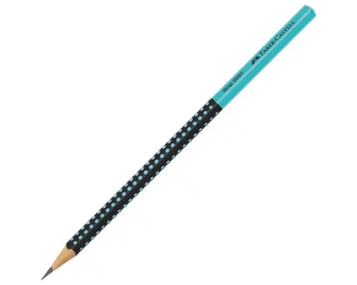Bild 1 von Faber Castell Bleistift Grip 2001 HB Two Tone sw/, türkis