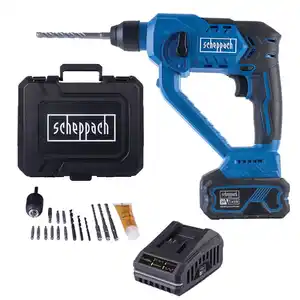 Scheppach Akku-Bohrhammer C-RHD130X Set inkl. 4Ah Akku + 2,4A Ladegerät