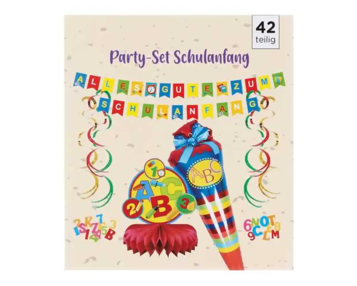 Bild 1 von O'Canny Party-Set Schulanfang 42teilig