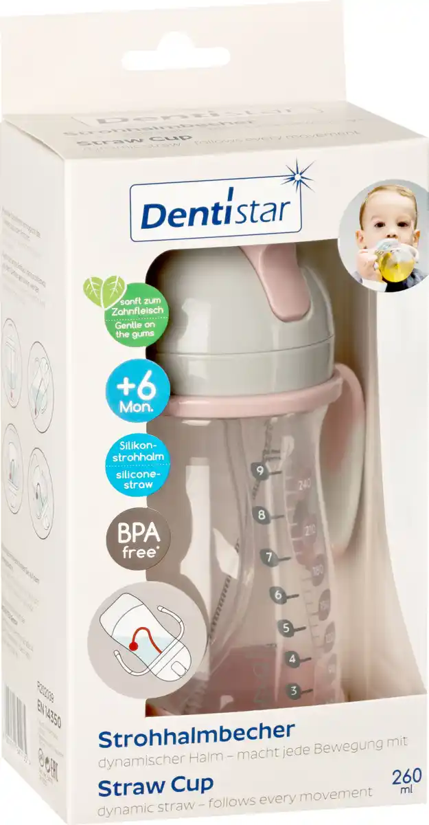 Bild 1 von Dentistar Strohhalmbecher - dynamischer Halm - macht jede Bewegung mit