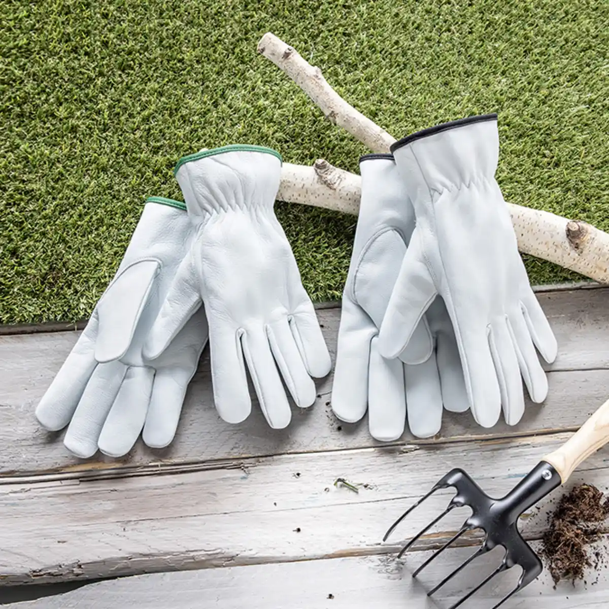 Bild 1 von Powertec Garden Ziegenlederhandschuhe