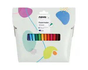 novooo Fasermalstifte, 18 Stück