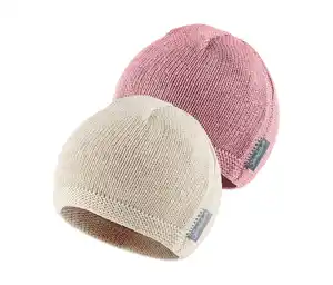 Sterntaler Strickmütze, rosé/beige