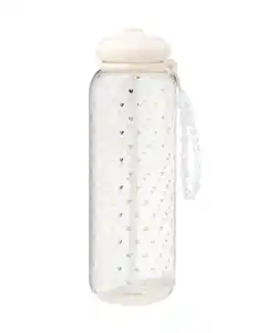 XXL-Wasserflasche, 1150 ml, mit Band, Herzen