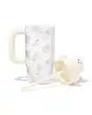 Bild 3 von Trinkbecher, 720 ml, mit Trinkhalm, Teigtasche