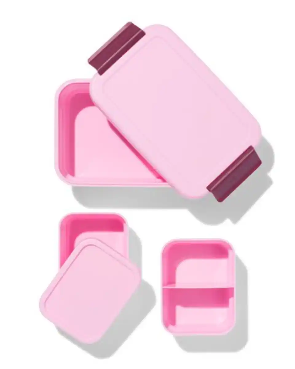 Bild 2 von Brotdose modular, klein, rosa