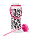 Bild 3 von XXL-Wasserflasche, 1150 ml, mit Band, Leopardenmuster